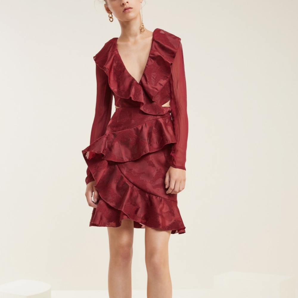 C/MEO Collective Ruby Ember Long Sleeve Dress